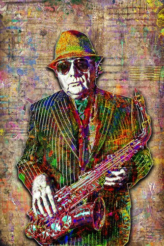 Van morrison 8x12in poster - van,